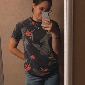 Aeropostale Plant Pattern Tee